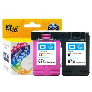 หมึก HP 67 หมึกแท้ หมึกแท้ HP Deskjet 4125 2723 2721 2700 Black Color 6020 6052 6055 6420 6452 6455 หมึกแท้ XL หมึกแท้