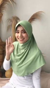 Jilbab Instan Hamidah Size L: Kerudung Sporty & Daily Termurah