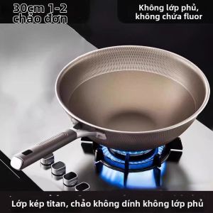 Chảo chống dính thép không gỉ Titan