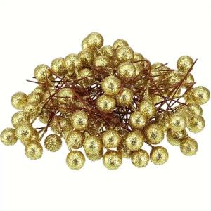 50Pcs Artificial Berry Christmas Decoration Xmas Tree Ornaments for Home Decor Navidad New Year 2026 Garland Gifts Accessories