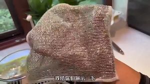 Multipurpose Wire Dishwashing Rags Metal Wire Cleaning Cloth Mesh Rust Removal Cleaning Cloth Wire Cloth