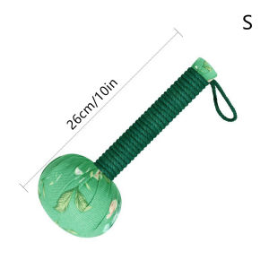 26/33cm Long-Handled Wormwood Massage Hammer For Lymphatic Drainage - Manual Full Body & Back Relief Stress Reduction
