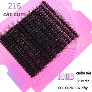 12 Hàng 80D/100D/120D 3D Cụm Lông Mi Giả Tự Nhiên Trang Điểm Nối Dài Handmade Tóc Tổng Hợp Cá Nhân Hàng Mi Dụng Cụ