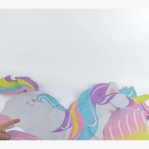 Unicorn Party Decor 3D Standing Rainbow Unicorn Foil Balloons Kids Girls Birthday Party Decoration Baby Shower Globos Supplies