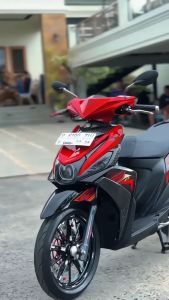 STRIPING STICKER LIS LES POLET yamaha Mio m3 125 mio125 2023 2024 Merah Hitam Fullset list stiker motor standar berkualitas termurah