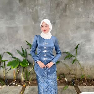 Alana One Set Baju Kurung Melayu Rok Songket Modern Premium Termurah | Atasan Baju Kurung Wanita Terbaru Kekinian | Setelan Kondangan Bridesmaid | Kebaya Pesta Mix Full Payet Bahan Satin Lembut | One Set Malaysia
