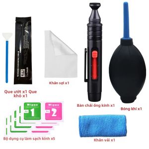 Bộ Dụng Cụ Làm Sạch Máy Thổi Khí Đa Năng Dành Cho Máy Ảnh Kỹ Thuật Số SLR Màn Hình Máy Tính Xách Tay Bàn Phím Bảo Trì Thiết Bị Quang Học & Điện Tử