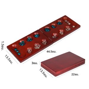 เกมกระดานแมนคาลาแบบพับได้เชสนัทไพน์ -เกมกระดานคลาสสิกแสนสนุกพร้อมกระดานไม้สำหรับผู้ใหญ่และเด็ก