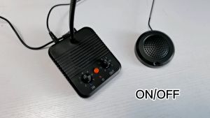 CYSSJF Two Way Mike Speaker Window Intercom System Anti-Interference Wireless Speaker for Office/Hospital/Bank Counter/Ticket Booth/Station/Cashier(E320)