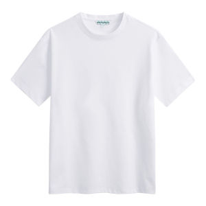 Mark Fairwhale Mens round Neck Short Sleeve T-Shirt Pure Cotton Cool White Summer New Style Youth Fashion Basic Fit Casual Wear