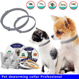 Pet Deworming Collar Professional 8 Month Protection Adjustable Collar for Luxury Dogs and Cats  Anti Lice Fleas Pet Supplies