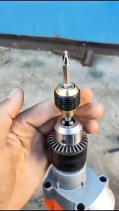 Mitsushi  1/4 inch (approximately 0.6 cm) hexagonal handle keyless drill bit chuck quick replacement adapter power screwdriver to drill bit converter conversion tool