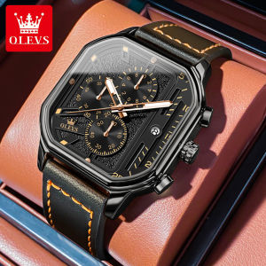 OLEVS Watch for Men Original Japan Movement New Waterproof Chronograph Fashion Luminous Mens Watches