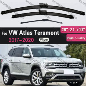 Wiper Front & Rear Wiper Blades Set For VW Atlas Teramont 2017 - 2023 Windshield Windscreen Window Brushes 26"+21"+11"