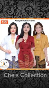 Kebaya Kutubaru Modern Terbaru Gianna Bahan Baloteli Premium Laser Cut Mewah Lengan Pendek Aneka Warna Terbaru | Pakaian Wisuda Acara Pesta Kondangan Wanita Remaja Dewasa Elegan Cantik Kekinian