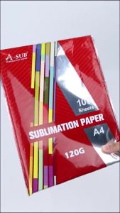 A-SUB A4 Sublimation transfer paper for Heat Press 100pcs