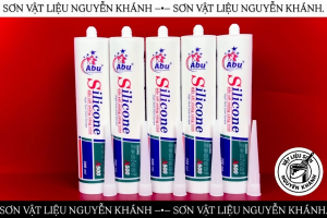 Keo Silicone ABU A500 300ml Trung Tính Oxime Dán Kính Trám Khe Nhôm Kính Chống Thấm Bịt Kín Khe Hở