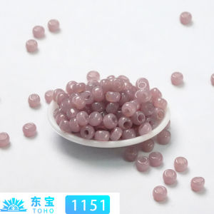 TOHO Imitation Ice Crystal Rice Beads Special Effect Handmade Semi-Transparent Loose Beads Accessories 1.5mm 2mm
