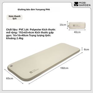 Mobi Garden | Giường Hơi Tự Động Bơm Hơi Cắm Trại Cho 1 2 Người Dùng Ngoài Trời Dễ Mang theo Thoải Mái Có Chức Năng Bơm Hơi Tự Động