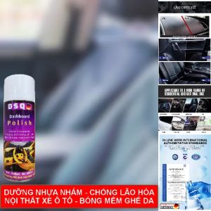 [CHUẨN] Chai dưỡng nhựa nhámlàm mới nhựa đen phục hồi ghế da xe hơi DSQ - SEASHOP9X