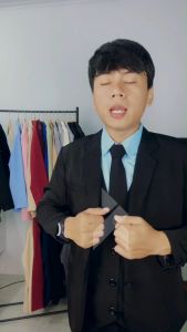 DAYRAVEN - Jas Formal Premium Hitam Kancing Satu Semi Casual Pria Blazer Slim Fit Kantor