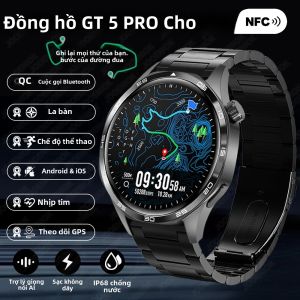 Đồng Hồ Thông Minh Huawei WATCH GT 5 Pro Dành Cho Nam Hỗ Trợ NFC Theo Dõi Sức Khỏe Thể Thao Chức Năng Gọi Bluetooth Đa Chức Năng Theo Dõi Nhịp Tim 24/7