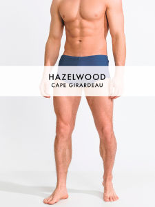 Hazelwood ® กางเกงว่ายน้ำชาย แห้งไว William Navy Peony 23-28-01
