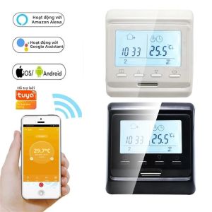MINCO HEAT WiFi Thông Minh Bình Giữ Nhiệt Alexa Google Home Tương Thích Điện/Nước/Gas Ấm Sàn Làm Nóng Bộ Điều Khiển Nhiệt Độ Trắng/Đen