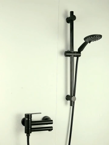 ราวเลื่อนฝักบัว วัสดุสแตนเลส 304 ไม่เป็นสนิม ที่แขวนฝักบัว ปรับ ขึ้น-ลง หมุนได้ รองรับน้ำหนักได้ดี