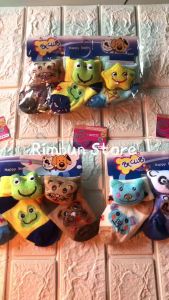 (3Pasang) Kaos Kaki Bayi Boneka 3D Anak Laki Laki Dan Perempuan - Kaos Kaki Bayi Karakter Lucu Bayi 0-12 Bulan
