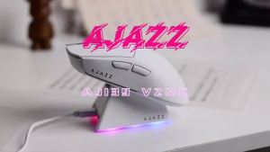 AJAZZ | 3 Colors AJAZZ AJ139 V2 MC 3-ModeWireless Mouse With RGB Magnetic Charging Base PAW3311 For PC Gamer Esports Office Laptop
