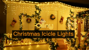 KANKA Christmas lamp 96L LED icicle lamp plug 220v decorative lamp series lamp romantic waterfall curtain lamp Christmas decor Christmas light (no solar)