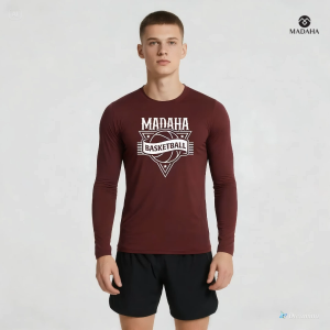 Madaha Kaos Baju Lengan Panjang Dry fit Jersey Olahraga Basketball Basket