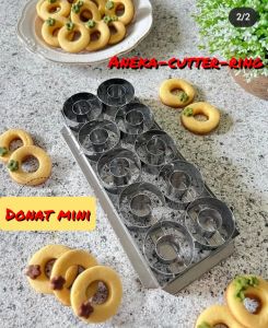 cetakan kue kering donat mini lubang 10