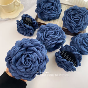 Kẹp Tóc Hoa Hồng Caro Dành Cho Nữ 2024 Mẫu Mới Cao Cấp Phụ Kiện Tóc Cá Mập Thanh Lịch Kẹp Tóc Thời Trang Mới Ra Lò