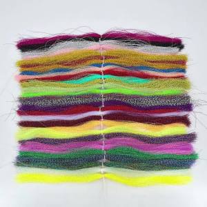 ICERIO 3Packs Twisted Holographic Flashabou Tinsel Crystal Flash Tinsel Assist Jig Hook Sibiki Rigs Streamer Fly Tying Material