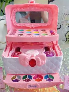 รูปแบบของเล่นแต่งหน้า กล่องแต่งหน้า เก่าเซ็นเซอร์ บรรทัดชุดเครื่องสำอาง ของเล่นเด็กแต่งหน้า