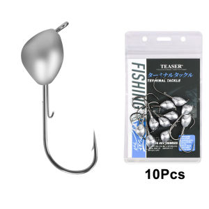 TEASER 10pcs/bag Root Fishing Soft Bait with Back Barb and Lead Head Hook to Prevent Getting Stuck and Losing the Bite