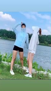 เสือกันแดดหรือเสื้อกันแสงยูวี ผ้านิ่มบางใส่สบายไม่ร้อง ผ้านิ่มๆสไตล์จีน T-01