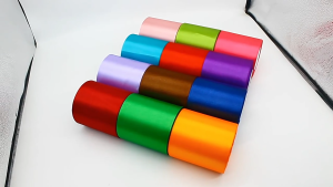 (4 x 25Yards/roll)10cm Satin Ribbon for Gift WrappingLagre Bows MakingWreathWedding Party Decor