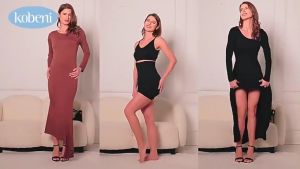 KOBENI ชุดกระชับสัดส่วน กางเกงเก็บพุง ผ้ายืดเยอะ Slimming Pants ทรงเอวสูง แบบตะขอหน้า กระชับต้นขาและหน้าท้อง ยกก้น ใส่หลังคลอด