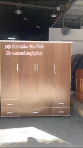 TỦ QUẦN ÁO NHỰA ĐÀI LOAN NÂU VÂN GỖ 1M4X1M8 GIAO HÀNG NHANH TRONG NGÀY