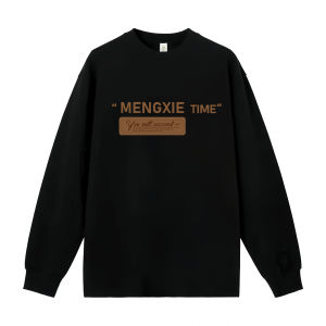 Spring Autumn Long Sleeve Cotton T-Shirt Mens Loose Fit Large Size round Neck Simple Style Inner Wear Casual Top