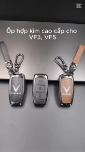 Ốp Chìa Khóa hợp kim cao cấp xe Vinfast VF3 VF5 Limo green