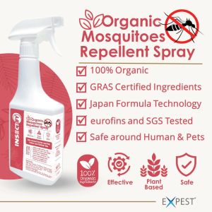 Insectify Organic Mosquito Repellent Spray 500ml [No More Mosquitoes]