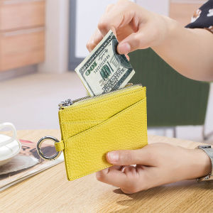 New Multi-Functional Leather Zip-Up Coin Purse & Ultra-Thin Coin Bag