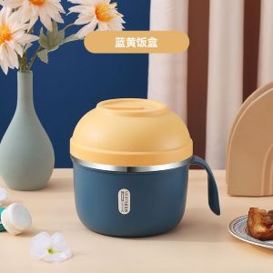 Ward Tupperware 304 Stainless Steel Lunch Student Dormitory with Lid Instant Noodle Bowl Office Lunch Fast Food Cup