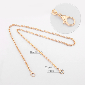 40/60/90/120cm Handbag Metal Chains DIY Purse Chain With Buckles Shoulder Bags Straps Handbag Handles Bag Parts Gold Chain