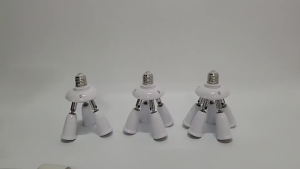 E27 Splitter with 3/4/5 Heads: Adjustable E27 to E27 Base LED Bulb Adapter Converter Lamp Holder Socket