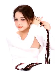 Rambut Sintetis Model Kepang Wig Wanita